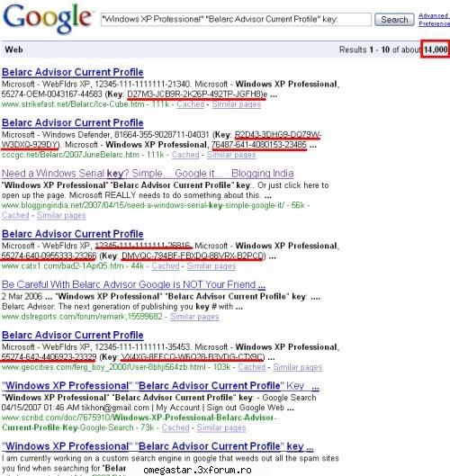 da da.. ati citit bine. prietenul nostru google indexeaza tot ce prinde. am mai scris posturi despre
