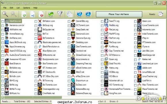 Torrents Open Registrations Checker - Torrents Open Registrations Checker este un - Te Invat si iti aratam