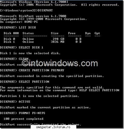 Windows 7 Pe [USB] Stick - 1. Introduceti Stickul 2. Deschideti command - Te Invat si iti aratam